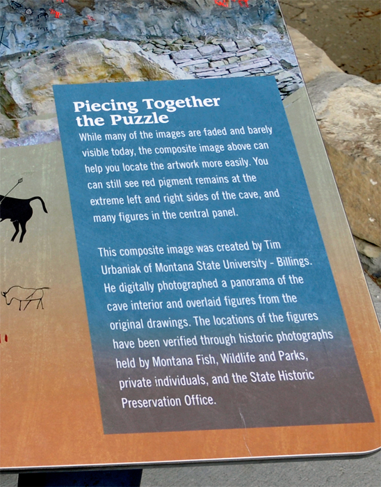 sign at Pictograph Cave