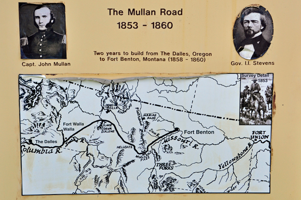 map of the Mullan Road