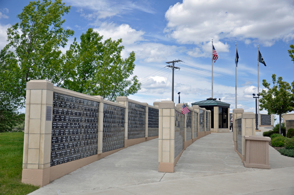 rows of names at Montana Veteran's Memorial