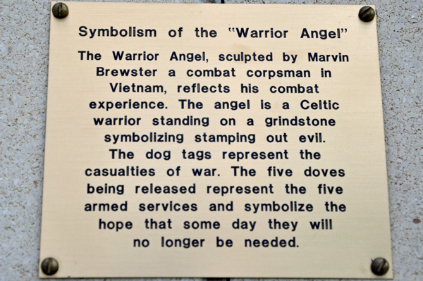 sign about the Warrior Angel