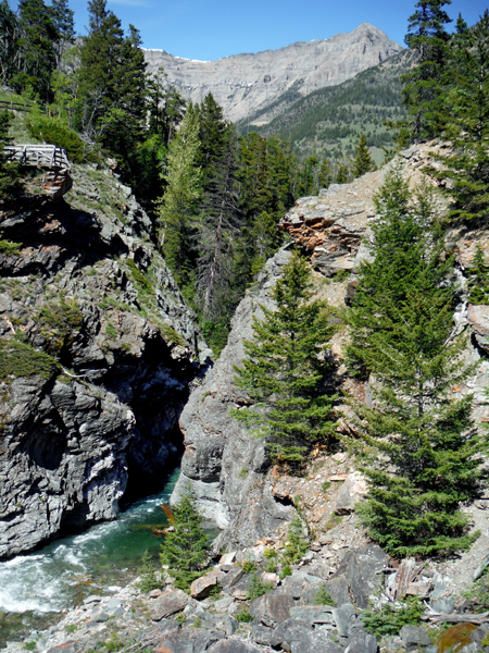 the big waterfall at Red Rock Canyon