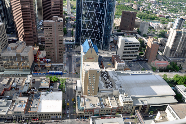 View from the top of the Calgary Tower.