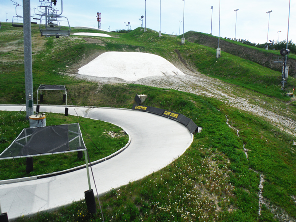 part of the Luge track