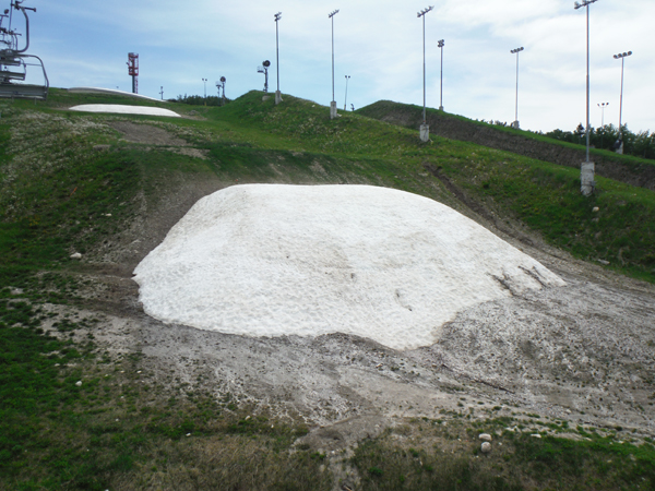 pile of artificial snow