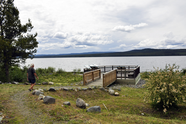 Lee Duquette at Teslin Lake