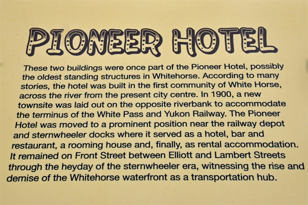info about the Pioneer Hotel