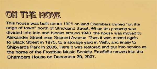 info about The Chambers House