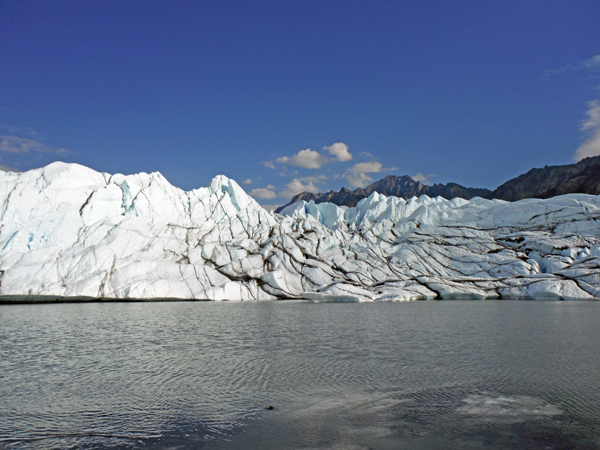 Matanuska Glacier and the lake