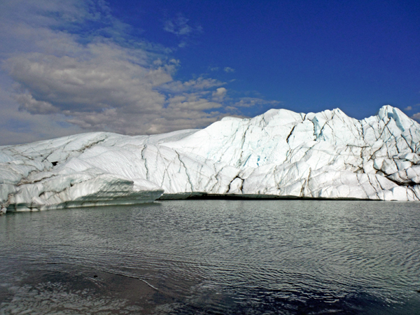Matanuska Glacier and the lake