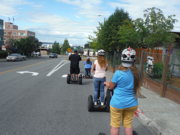 KarenDuquette and family on Segways