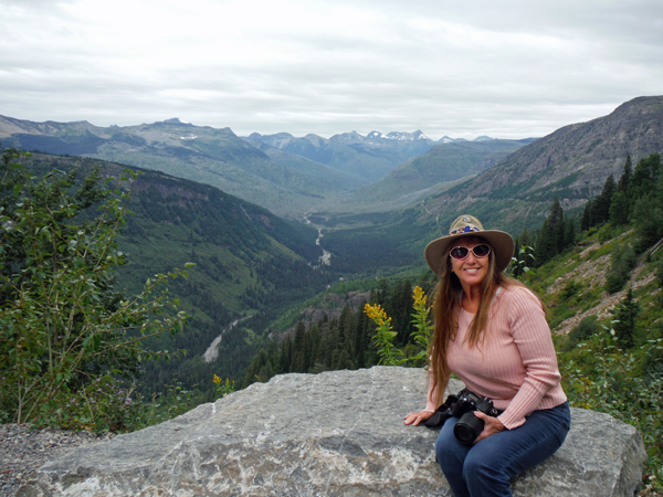Karen Duquette at Glacier National Park