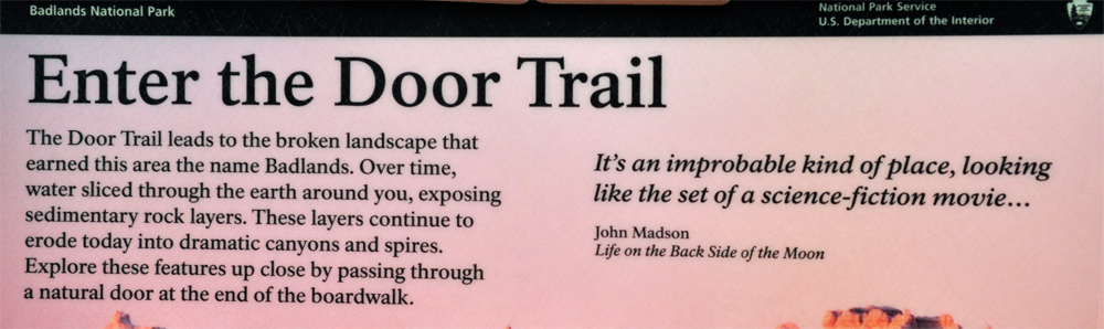 sign about the Door trail