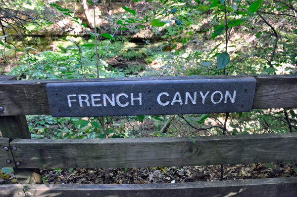 French Canyon sign