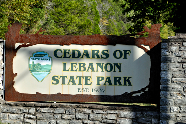 sign: Cedars of Lebabon State Park