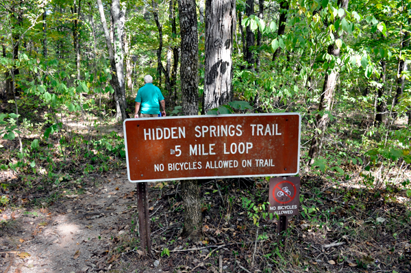 Lee Duquette on the Hidden Springs Trail