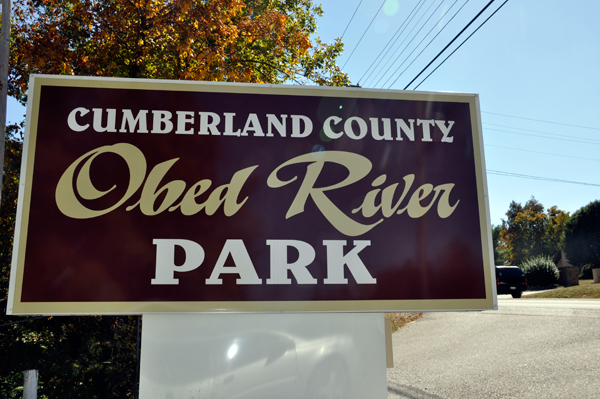 sign: Cumberland County Obed River Park
