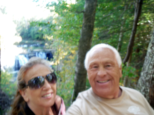 the two RV Gypsies at Burgess Falls State Park