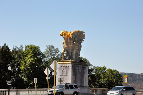 statues on the bridge