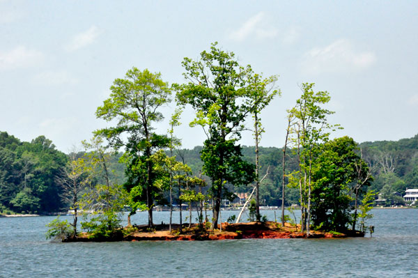 island at Lake Norman