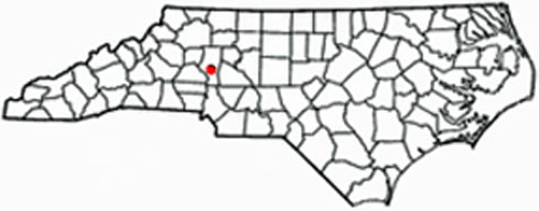 NC map showing location of Lake Norman