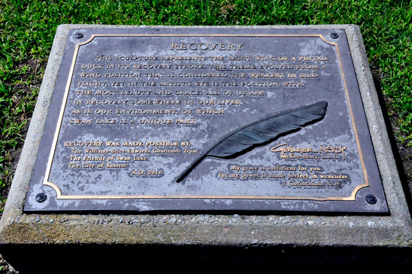plaque for the Recovery Sculpture