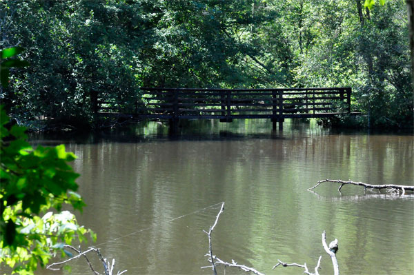 Lake Placid and a bridge