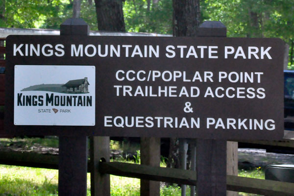 Poplar Point trailhead sign