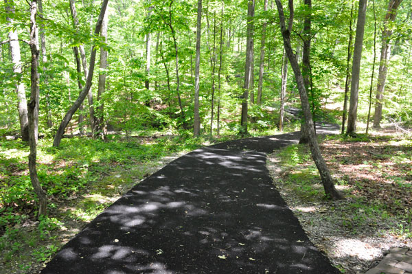 paved path at Kings Mountain Military Park
