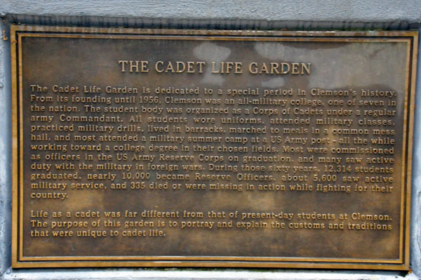 The Cadet Life Garden sign