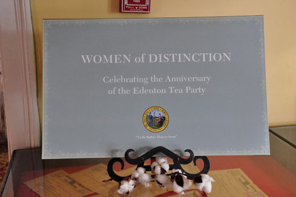 Women of Distinction Tea Party sign