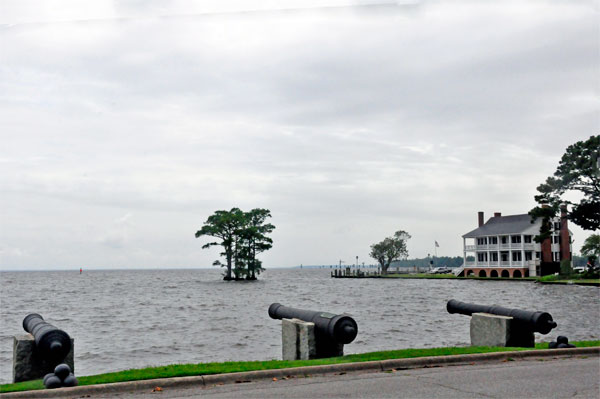 View of The Barker House and Albemarle Sound