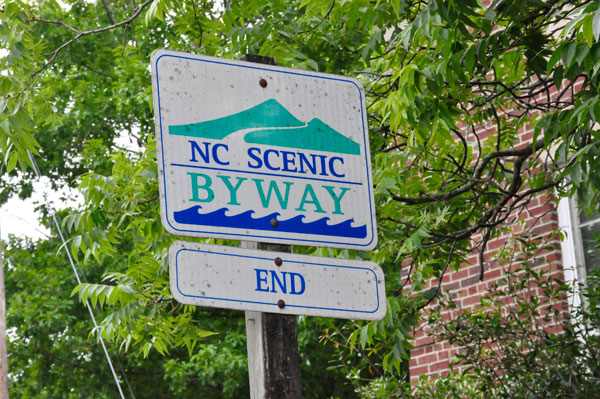 NC Scenic Byway sign