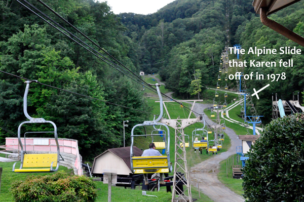 scenic chair lift and Alpine Slide