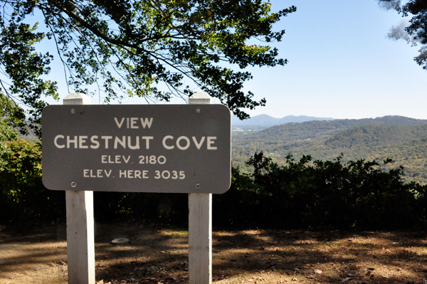 Chestnut Cove Elevation 3035 sign
