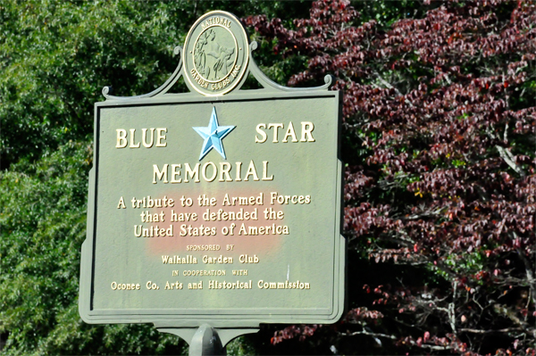 Blue Star Memorial plaque