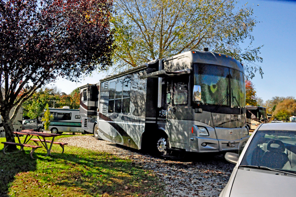 The RV of the two RV Gypsies at River Vista Campground