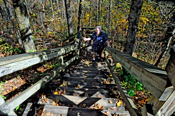 Lee Duquette on the Ada-Hi Falls Trail