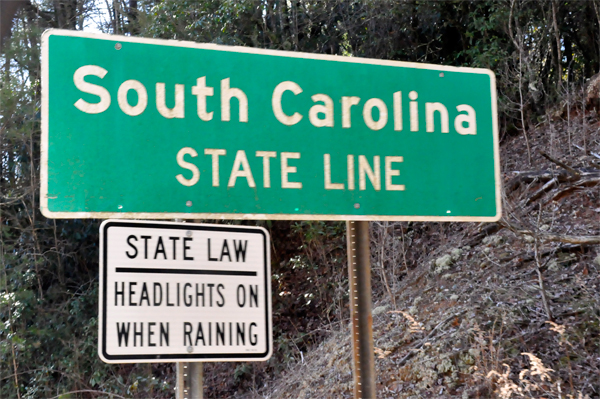 South Carolina State sign