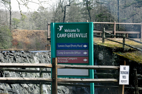 Welcome to Camp Greenville sign