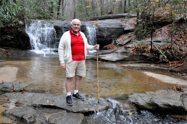 Lee Duquette at Wildcat Wayside Waterfall