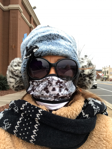 a very cold Karen Duquette