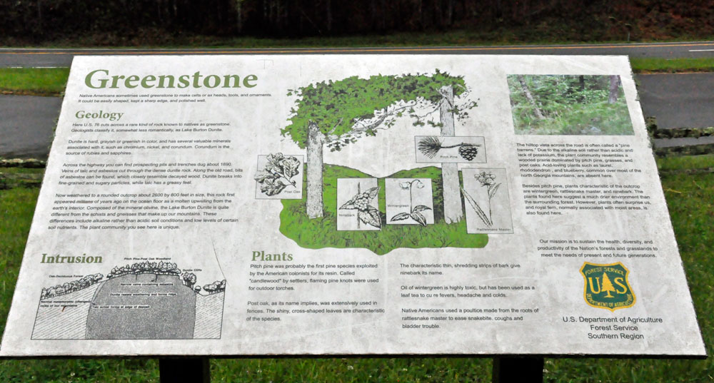 Greenstone sign