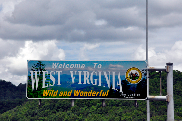 Welcome to West Virginia sign in 2021