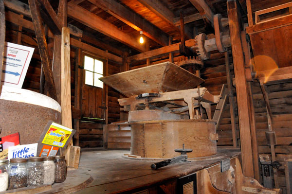 Inside the Glade Creek Grist Mill