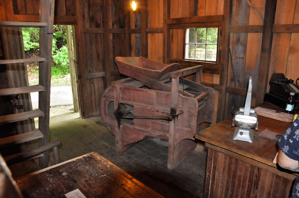 Inside the Glade Creek Grist Mill