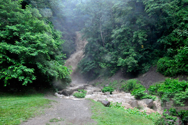 Cathedral Falls after flash flood