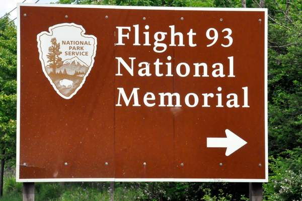 Flight 93 National Memorial sign