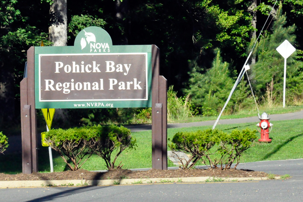 Pohick Bay Regional Park sign