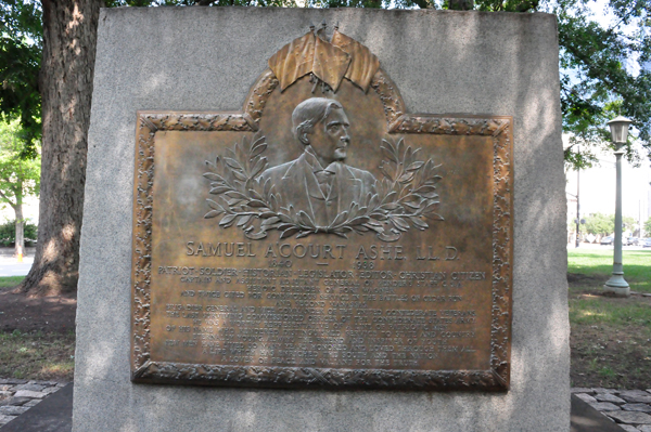 Samuel A'Court Ashe, patriot soldier monument