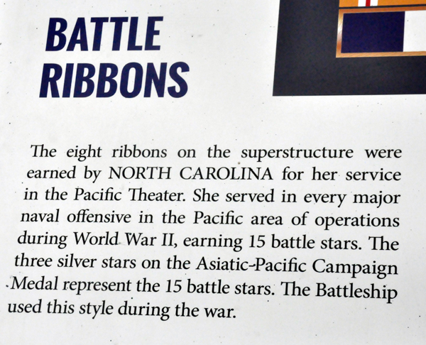 sign about the Battle Ribbons